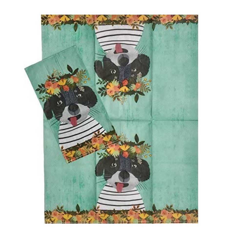 Spring Puppy Individual Decoupage Napkins 2ct